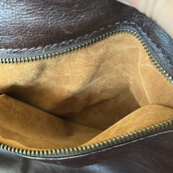 Patricia Nash Red, Orange, Green, and Brown Suede Shoulder Bag - Picture 3 of 7